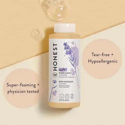 The Honest Company Foaming Bubble Bath & Baby Wash, Lavender Calm, 12 fl oz Avelisse