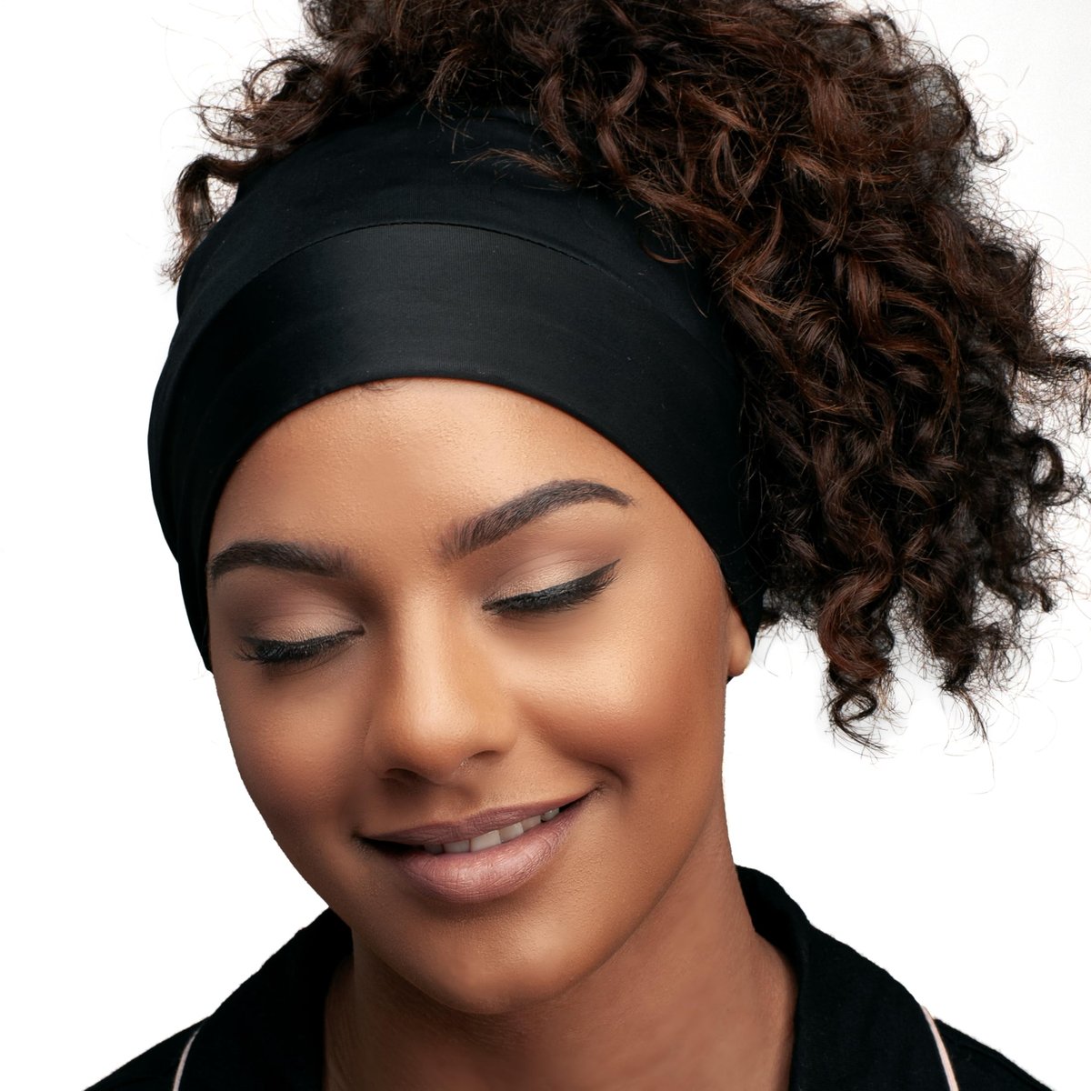 Evolve Satin Pineapple Cap - Black, 1 Count - Protective Hair Bonnet for Sleeping - görsel 9