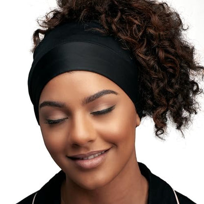 Evolve Satin Pineapple Cap - Black, 1 Count - Protective Hair Bonnet for Sleeping