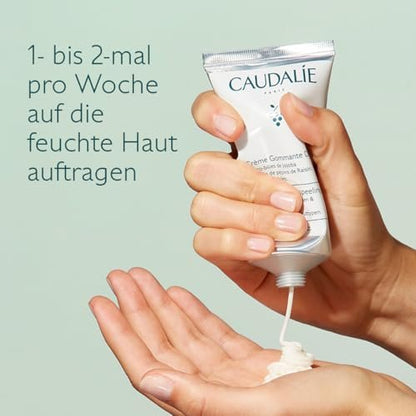 Caudalie Vinoclean Gentle Exfoliating Buffing Cream – 75 mL with Jojoba Microbeads & Grape Oil