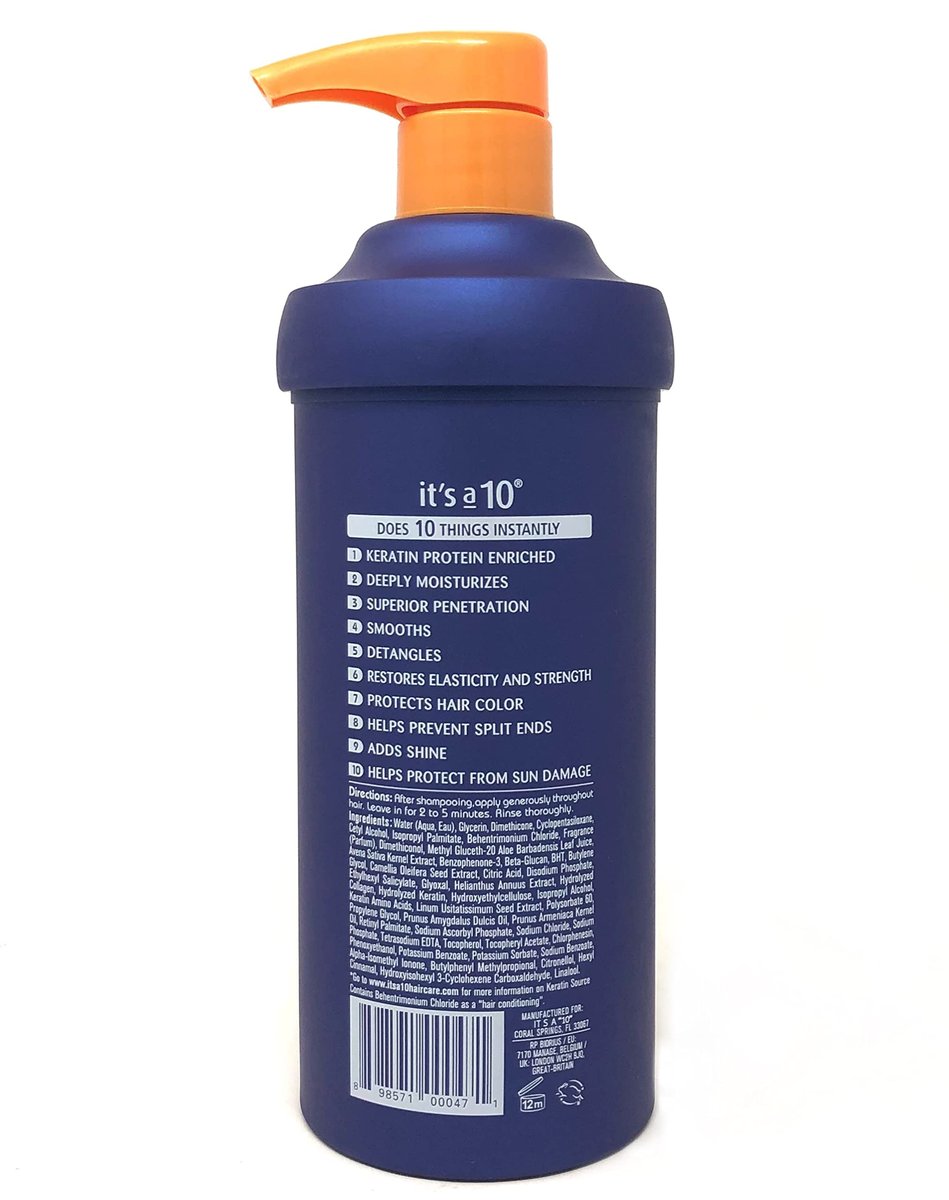 It's a 10 Miracle Deep Conditioner Plus Keratin – 17.5 oz | Intense Repair & Moisture for Damaged Hair Avelisse