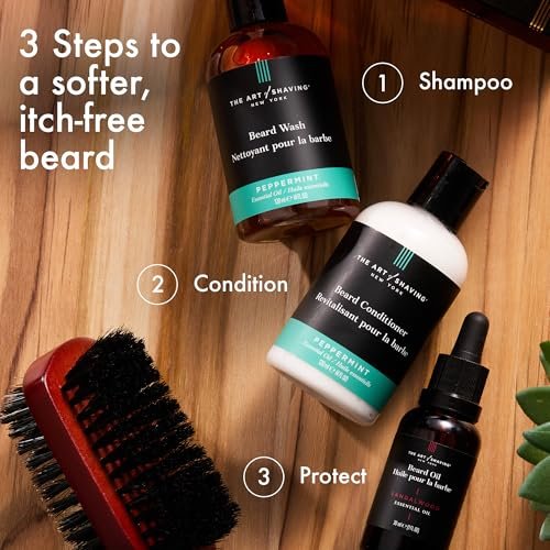 The Art of Shaving Beard Conditioner - Nourishing Beard Softener with Peppermint, 4 Fl Oz Avelisse