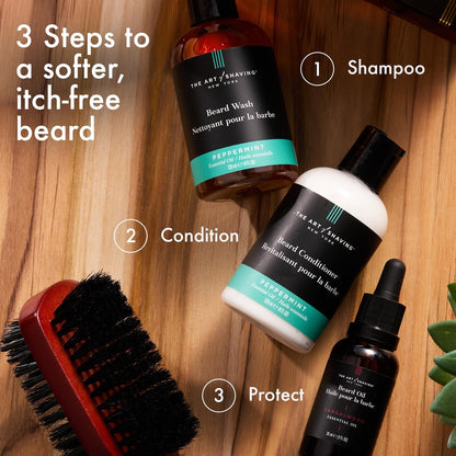 The Art of Shaving Beard Conditioner - Nourishing Beard Softener with Peppermint, 4 Fl Oz Avelisse