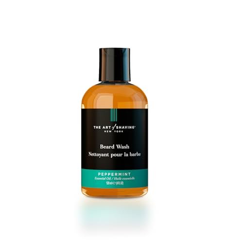 The Art of Shaving Beard Wash - Peppermint, 4 Fl Oz - Cleans & Softens Beard Hair, Removes Dirt & Oil Avelisse
