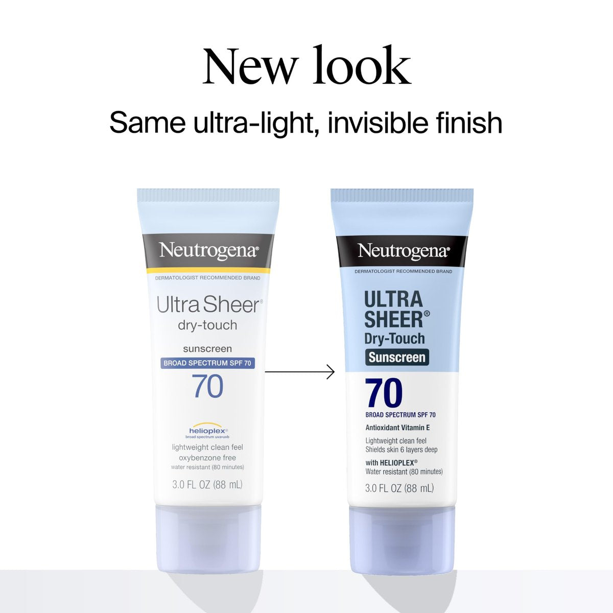 Neutrogena Ultra Sheer Dry-Touch Sunscreen SPF 70, 3 fl. oz (Pack of 3) – Lightweight, Water-Resistant Broad Spectrum Sun Protection for Face & Body Avelisse