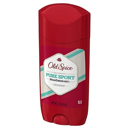 Old Spice Pure Sport High Endurance Deodorant for Men, 3 Ounce (Pack of 3)