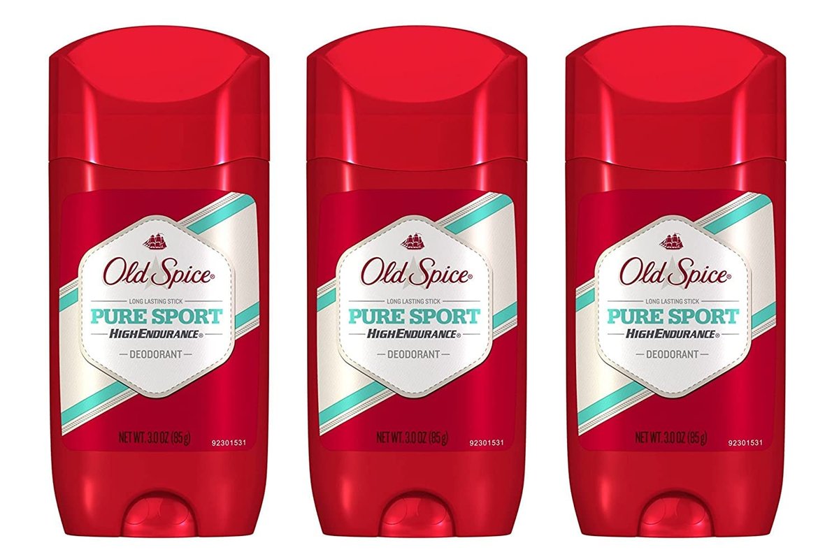 Old Spice Pure Sport High Endurance Deodorant for Men, 3 Ounce (Pack of 3) - görsel 1