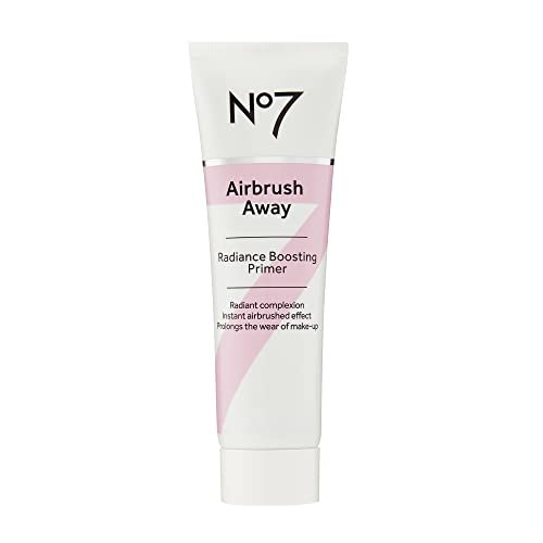 No7 Airbrush Away Radiance Boosting Foundation Primer - Illuminating Glow Primer for Dewy, Smooth & Radiant Skin, Extends Makeup Wear, 30ml Avelisse