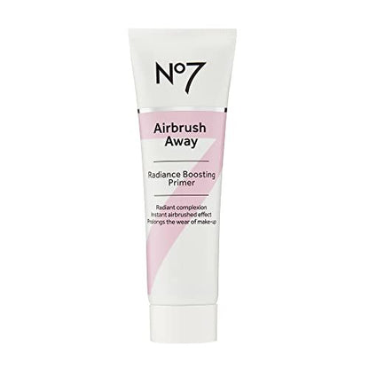 No7 Airbrush Away Radiance Boosting Foundation Primer - Illuminating Glow Primer for Dewy, Smooth & Radiant Skin, Extends Makeup Wear, 30ml Avelisse