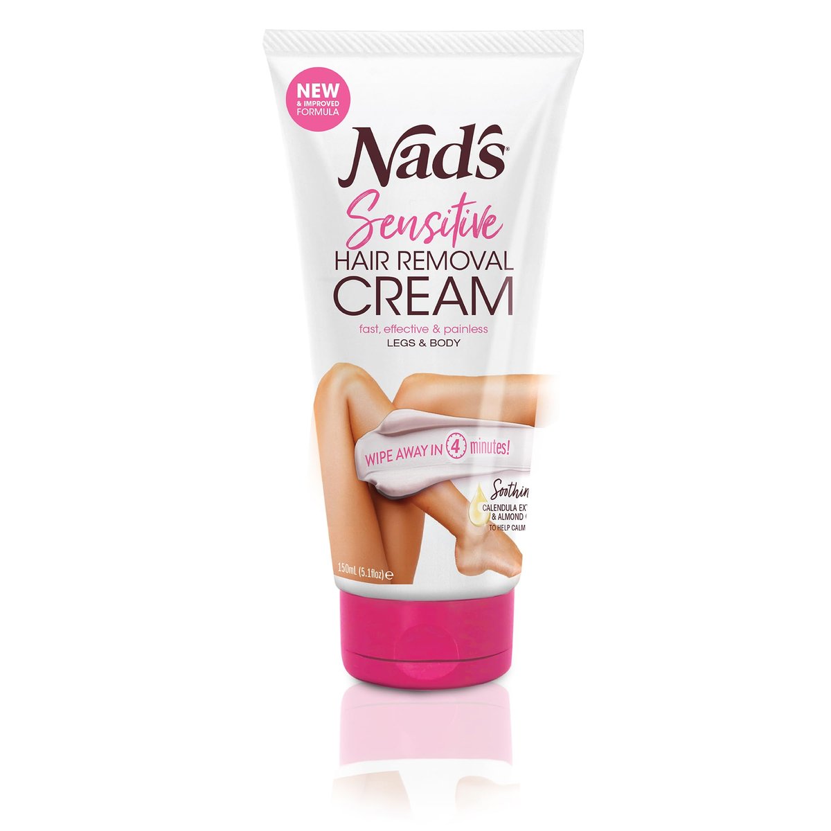 Nad's Hair Removal Cream for Women - Sensitive Depilatory Cream for Body & Legs, 5.1 Oz - görsel 1