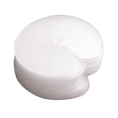 25-Pack Clear Heat Shield Guards for Hair Extension Bonding – Round & Single Hole Fusion Glue Protector Templates