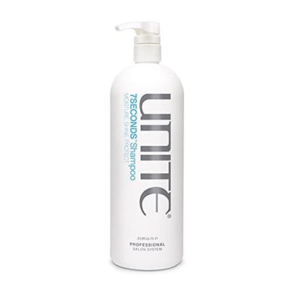 UNITE Hair 7SECONDS Shampoo – Professional Lightweight Daily Cleanser, Boosts Shine, Strengthens & Protects Color, Defends Against UV & Heat Damage – For All Hair Types – 32 Fl Oz Avelisse