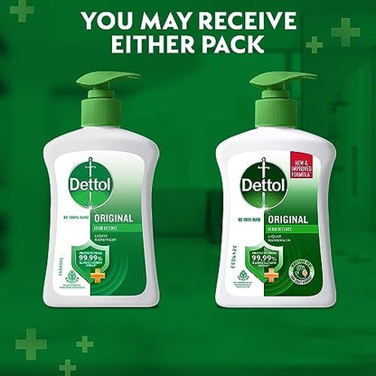 Dettol Original Everyday Protection Liquid Handwash - 200ml (6.76 Fl Oz)