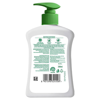Dettol Original Everyday Protection Liquid Handwash - 200ml (6.76 Fl Oz)