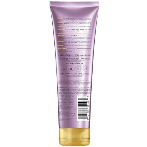 L'Oreal Paris EverPure Blonde Sulfate Free Shampoo for Color-Treated Hair - Neutralizes Brass and Balances - 8.5 Fl Oz - görsel 15
