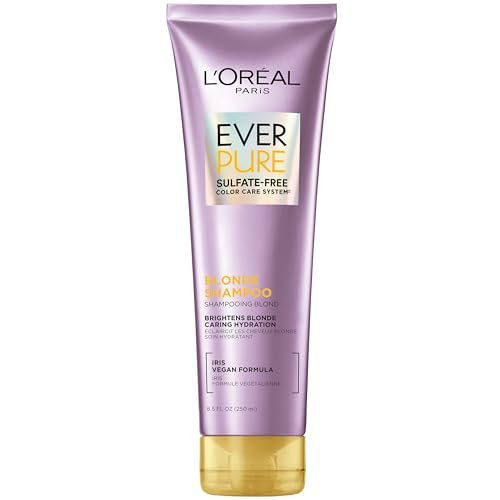 L'Oreal Paris EverPure Blonde Sulfate Free Shampoo for Color-Treated Hair - Neutralizes Brass and Balances - 8.5 Fl Oz - görsel 1