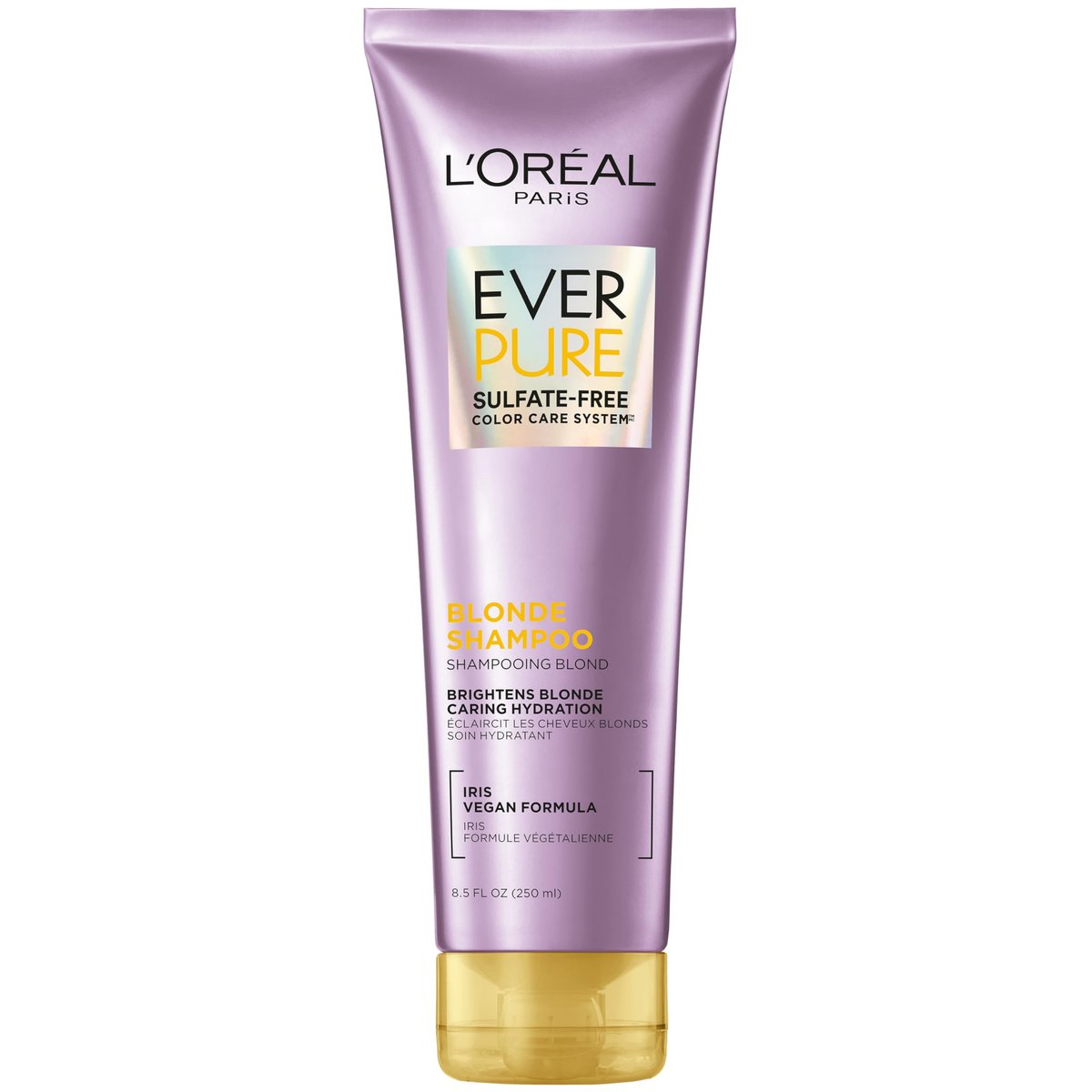 L'Oreal Paris EverPure Blonde Sulfate Free Shampoo for Color-Treated Hair - Neutralizes Brass and Balances - 8.5 Fl Oz - görsel 2