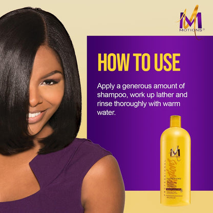 Motions Active Moisture Lavish Shampoo - 32 oz Moisturizing Shampoo for Dry, Damaged Hair Avelisse