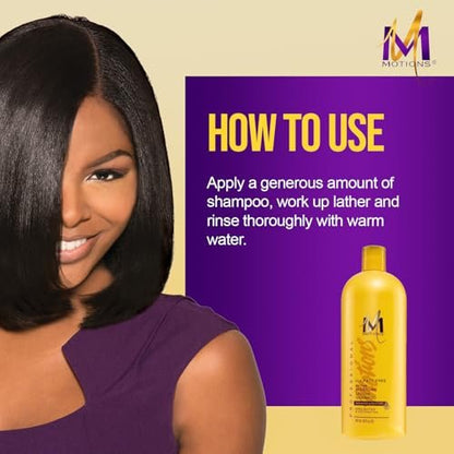 Motions Active Moisture Lavish Shampoo - 32 oz Moisturizing Shampoo for Dry, Damaged Hair Avelisse