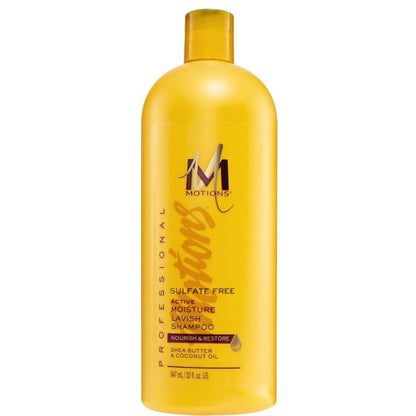 Motions Active Moisture Lavish Shampoo - 32 oz Moisturizing Shampoo for Dry, Damaged Hair Avelisse