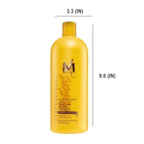 Motions Active Moisture Lavish Shampoo - 32 oz Moisturizing Shampoo for Dry, Damaged Hair Avelisse
