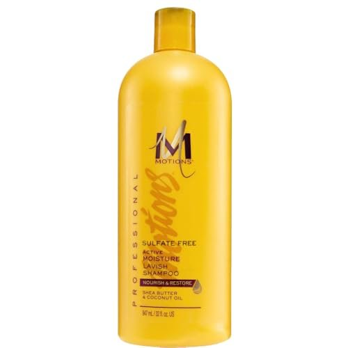 Motions Active Moisture Lavish Shampoo - 32 oz Moisturizing Shampoo for Dry, Damaged Hair Avelisse
