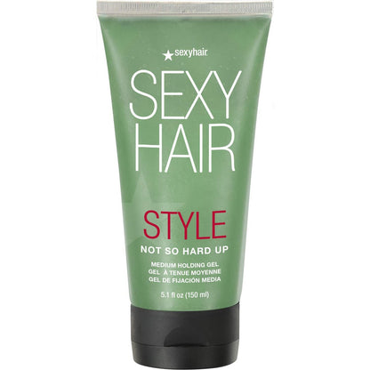 SexyHair Style Not So Hard Up Medium Holding Gel - Flexible Formula for All Hair Types, 5.1 oz