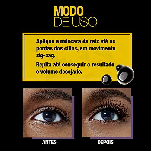 Maybelline New York Volum' Express The Colossal Waterproof Mascara - Very Black, 0.33 fl oz - görsel 7