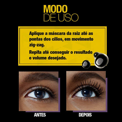 Maybelline New York Volum' Express The Colossal Waterproof Mascara - Very Black, 0.33 fl oz