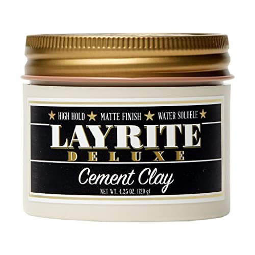 Layrite Cement Hair Clay – Strong Hold, Natural Matte Finish, 4.25 oz Avelisse