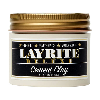 Layrite Cement Hair Clay – Strong Hold, Natural Matte Finish, 4.25 oz Avelisse