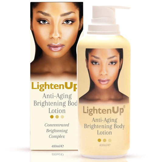 LightenUp Anti-Aging Body Lotion 400ml – Brightening Body Lotion with Argan Oil and Shea Butter Avelisse