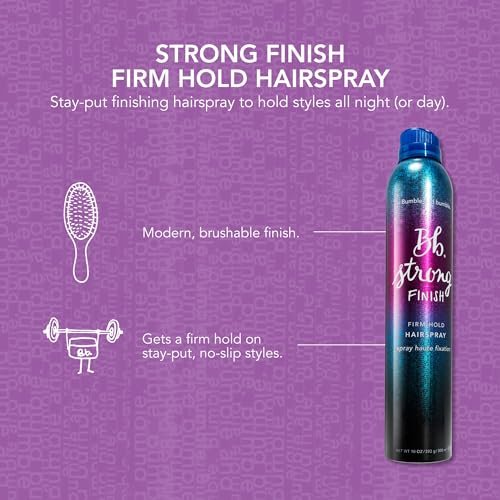 Bumble and bumble. Strong Finish Firm Hold Hairspray – Firm, Long Lasting Hold with Brushable Finish, Fine Mist, 10 oz Avelisse
