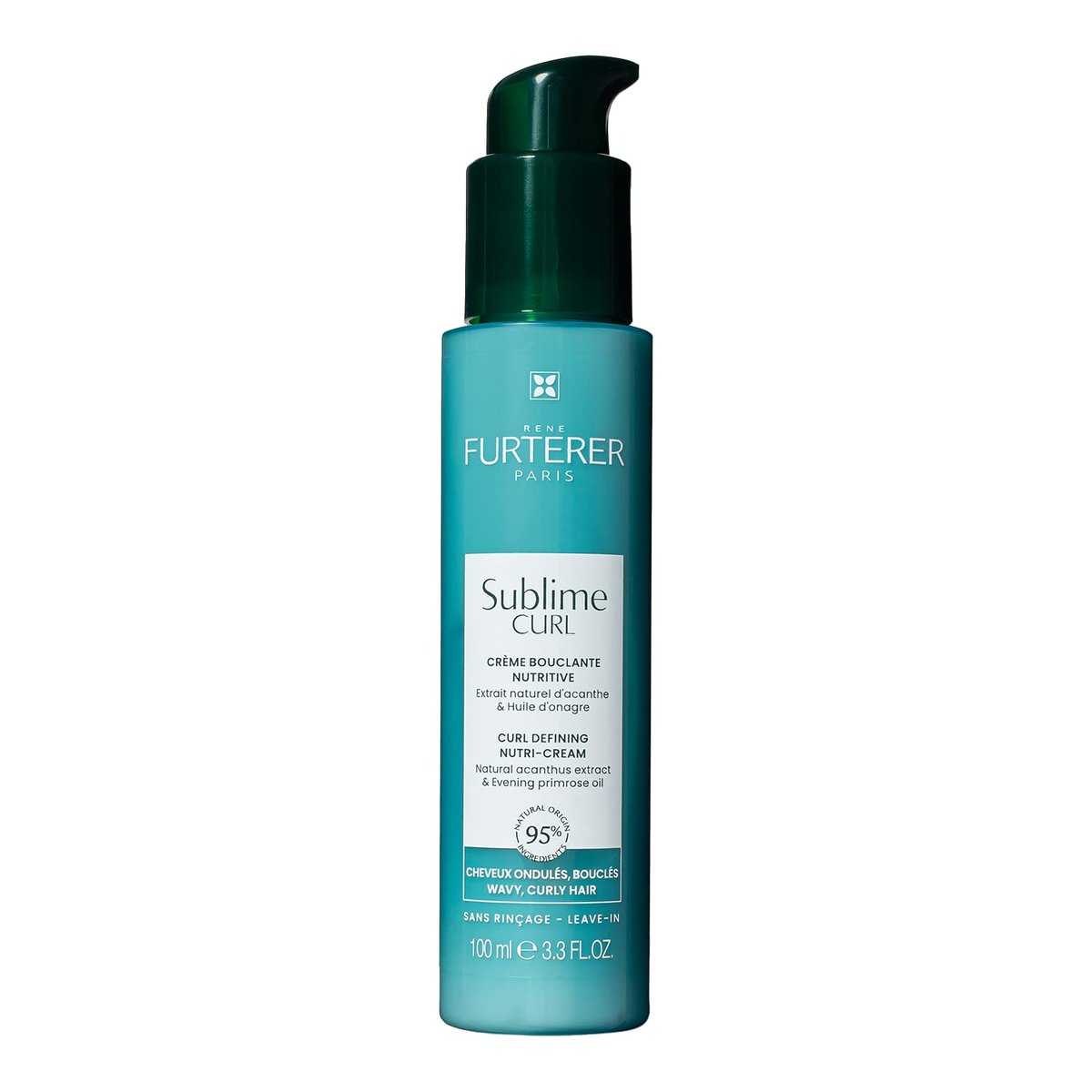 René Furterer SUBLIME CURL Curl Nutri-Activating Cream - Leave-In Curl Enhancer for Wavy & Curly Hair - Humidity & Frizz Control - 3.3 fl. oz. - görsel 1