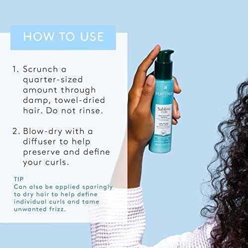 René Furterer SUBLIME CURL Curl Nutri-Activating Cream - Leave-In Curl Enhancer for Wavy & Curly Hair - Humidity & Frizz Control - 3.3 fl. oz. - görsel 8
