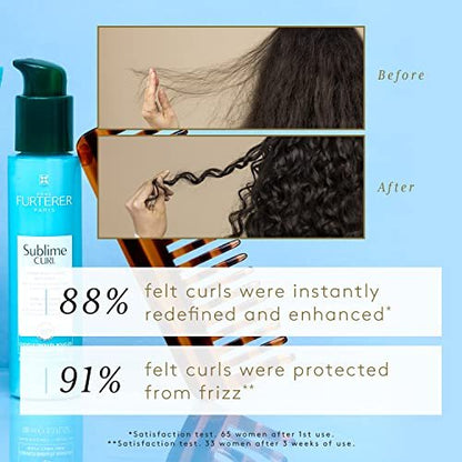 René Furterer SUBLIME CURL Curl Nutri-Activating Cream - Leave-In Curl Enhancer for Wavy & Curly Hair - Humidity & Frizz Control - 3.3 fl. oz.