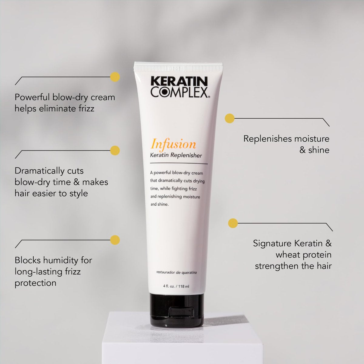 Keratin Complex Infusion Keratin Replenisher - 2.5 fl oz - Restorative Leave-In Conditioner Avelisse