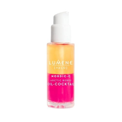 Lumene Nordic-C [Valo] Arctic Berry Face Oil - Antioxidant-Rich Hydrating Serum with Vitamin C, Vitamin E & Hyaluronic Acid - Replenishes and Plumps Dry Skin - Vegan Skin Care (30 ml) Avelisse