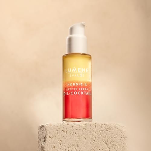 Lumene Nordic-C [Valo] Arctic Berry Face Oil - Antioxidant-Rich Hydrating Serum with Vitamin C, Vitamin E & Hyaluronic Acid - Replenishes and Plumps Dry Skin - Vegan Skin Care (30 ml) Avelisse