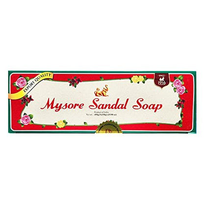 Mysore Sandalwood Soap 150g - Pack of 6 (2 Packs) | Natural Sandalwood Soap Avelisse