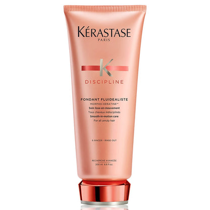 Kerastase Discipline Fondant Fluidealiste Smoothing Conditioner – Extreme Softness & Shine for All Hair Types, 6.8 Fl Oz Avelisse
