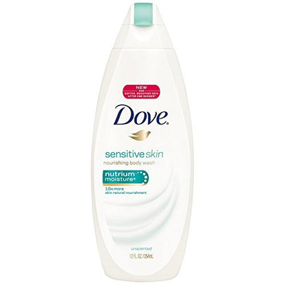 Dove Body Wash Sensitive Skin - 12 Fl Oz | Gentle Hydrating Cleanser for Dry, Delicate Skin Avelisse
