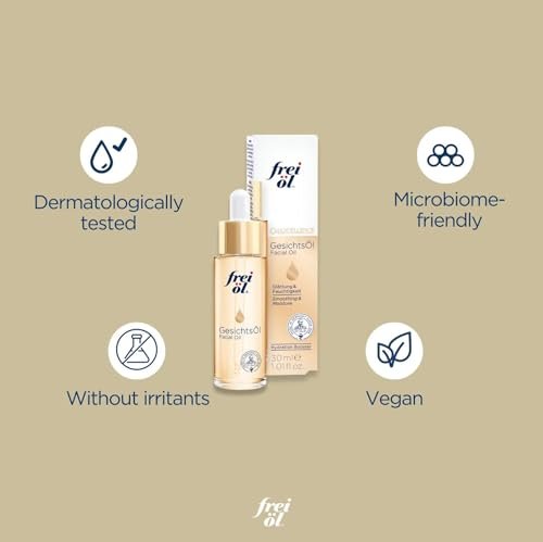 frei öl Facial Oil – Visibly Smooth Skin – Vitamin E & Omega-6 Fatty Acids – Moisturizing Face Oil – Vegan – 30 ml - görsel 10
