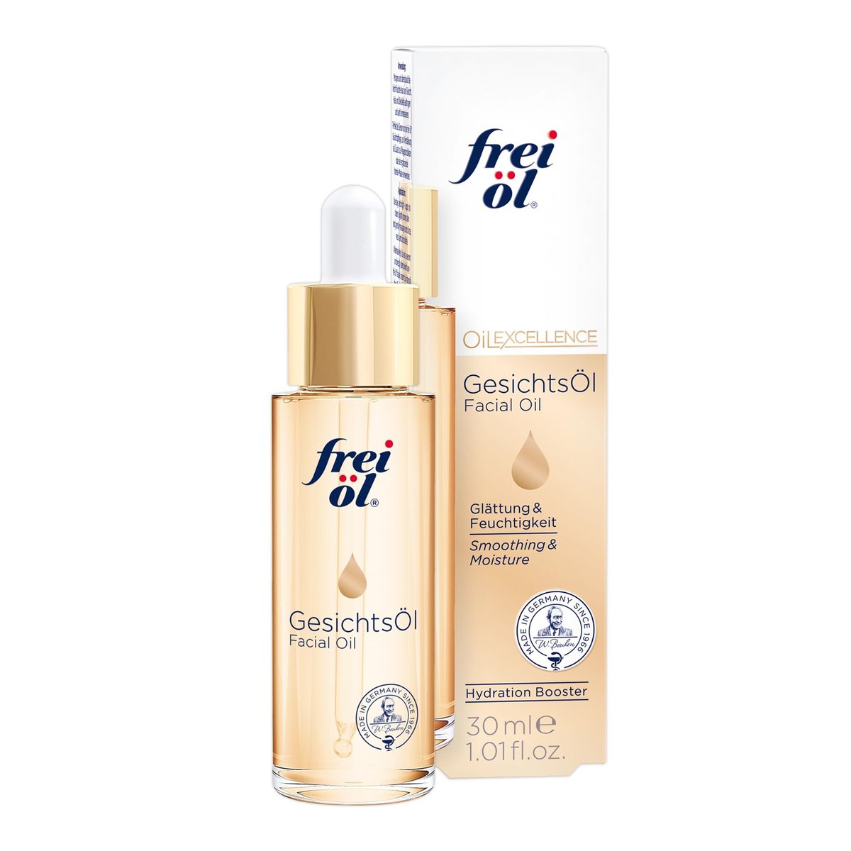 frei öl Facial Oil – Visibly Smooth Skin – Vitamin E & Omega-6 Fatty Acids – Moisturizing Face Oil – Vegan – 30 ml - görsel 1
