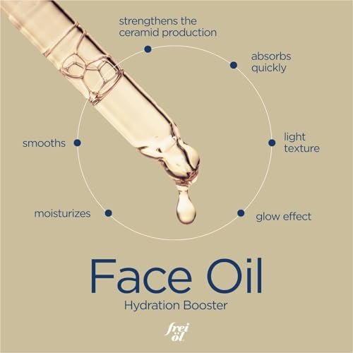 frei öl Facial Oil – Visibly Smooth Skin – Vitamin E & Omega-6 Fatty Acids – Moisturizing Face Oil – Vegan – 30 ml - görsel 4