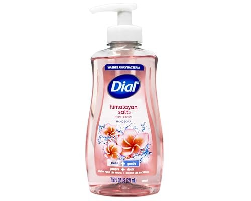 Dial Himalayan Pink Salt & Water Lily Hand Soap with Moisturizer, 7.5 oz (Pack of 6) Avelisse