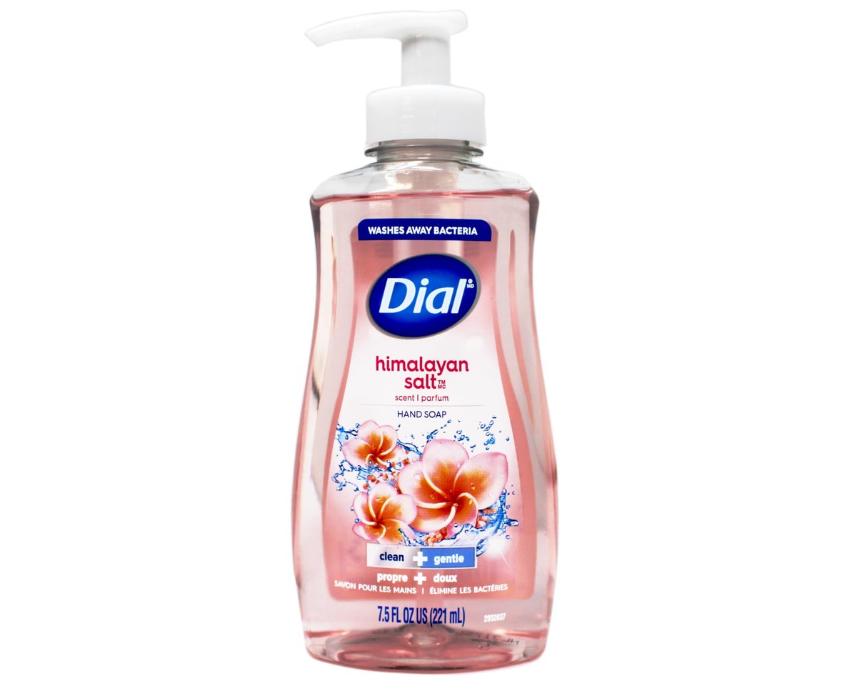 Dial Himalayan Pink Salt & Water Lily Hand Soap with Moisturizer, 7.5 oz (Pack of 6) Avelisse