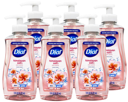 Dial Himalayan Pink Salt & Water Lily Hand Soap with Moisturizer, 7.5 oz (Pack of 6) Avelisse