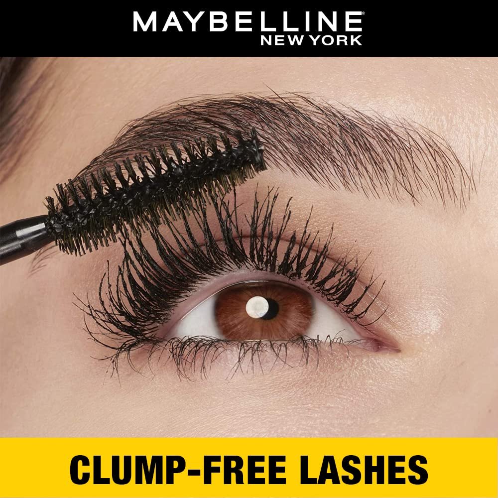 Maybelline New York Volum' Express The Colossal Big Shot Waterproof Mascara - Very Black, 0.32 fl oz - görsel 8