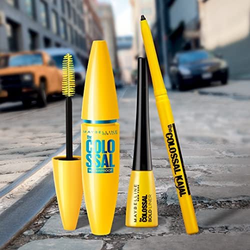 Maybelline New York Volum' Express The Colossal Big Shot Waterproof Mascara - Very Black, 0.32 fl oz - görsel 11